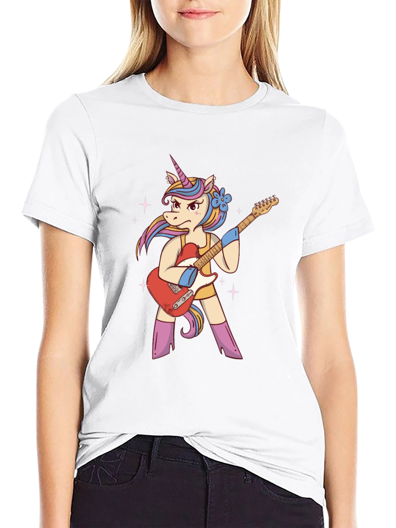 Unicorn Guitarist Graphic T-Shirt