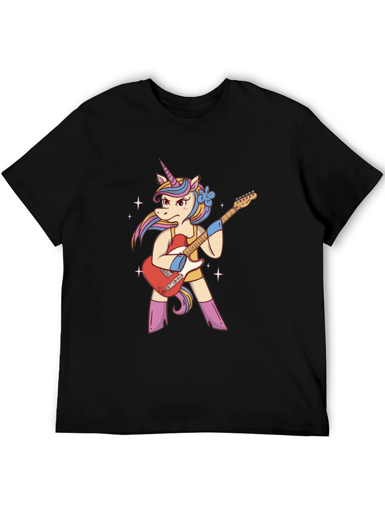 Unicorn Guitarist Graphic T-Shirt