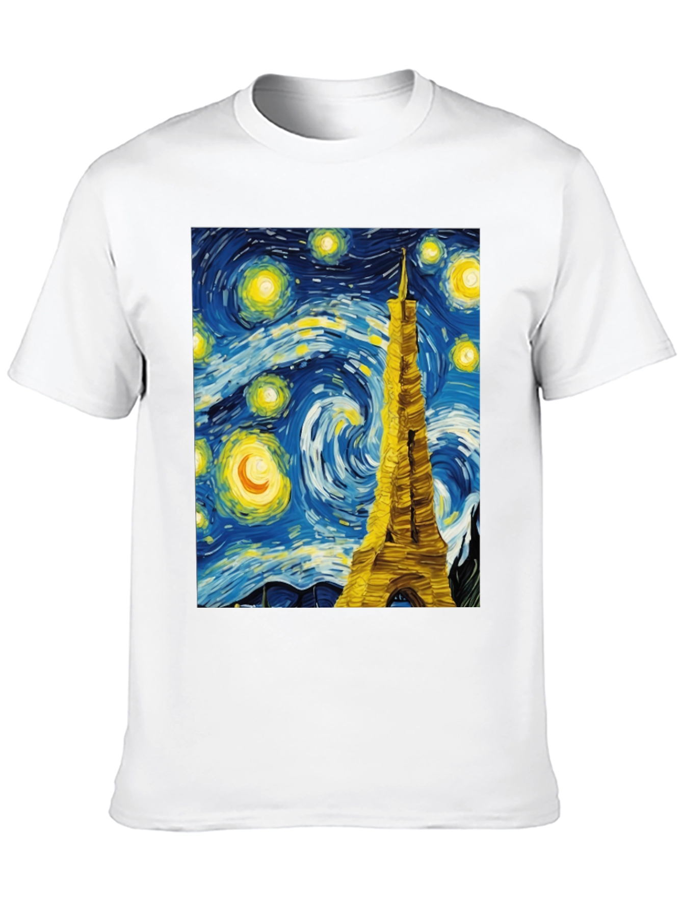 Starry Night Eiffel Tower Graphic Tee