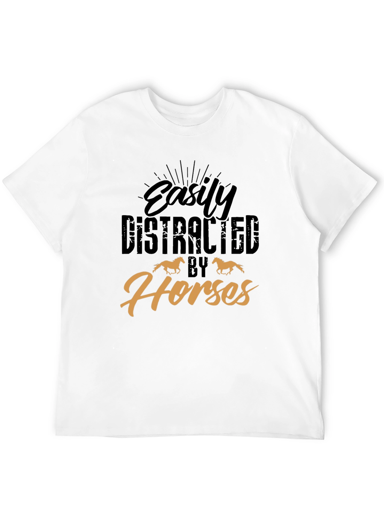Easily Distracted By Horses Graphic Tee