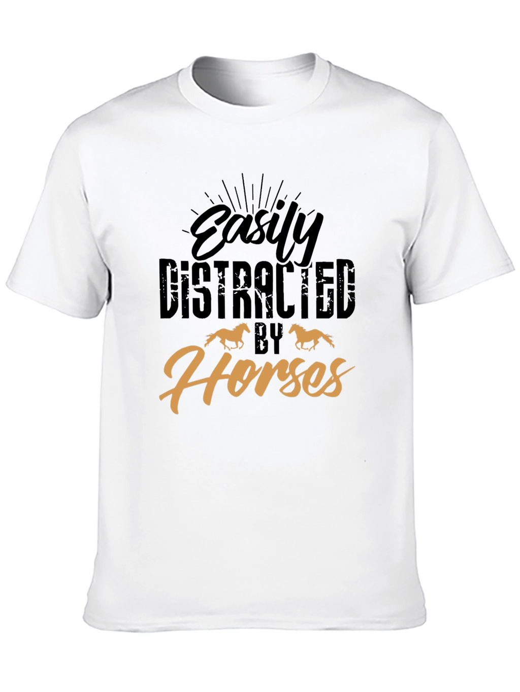 Easily Distracted By Horses Graphic Tee