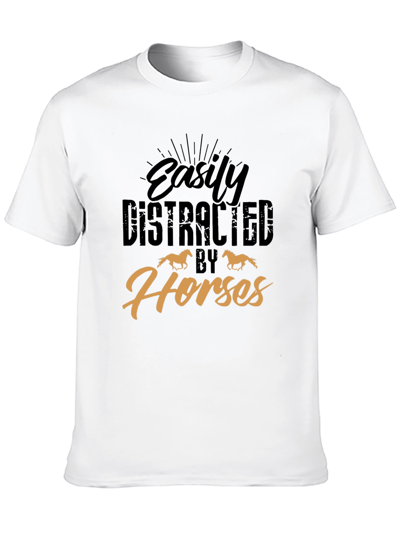 Easily Distracted By Horses Graphic Tee