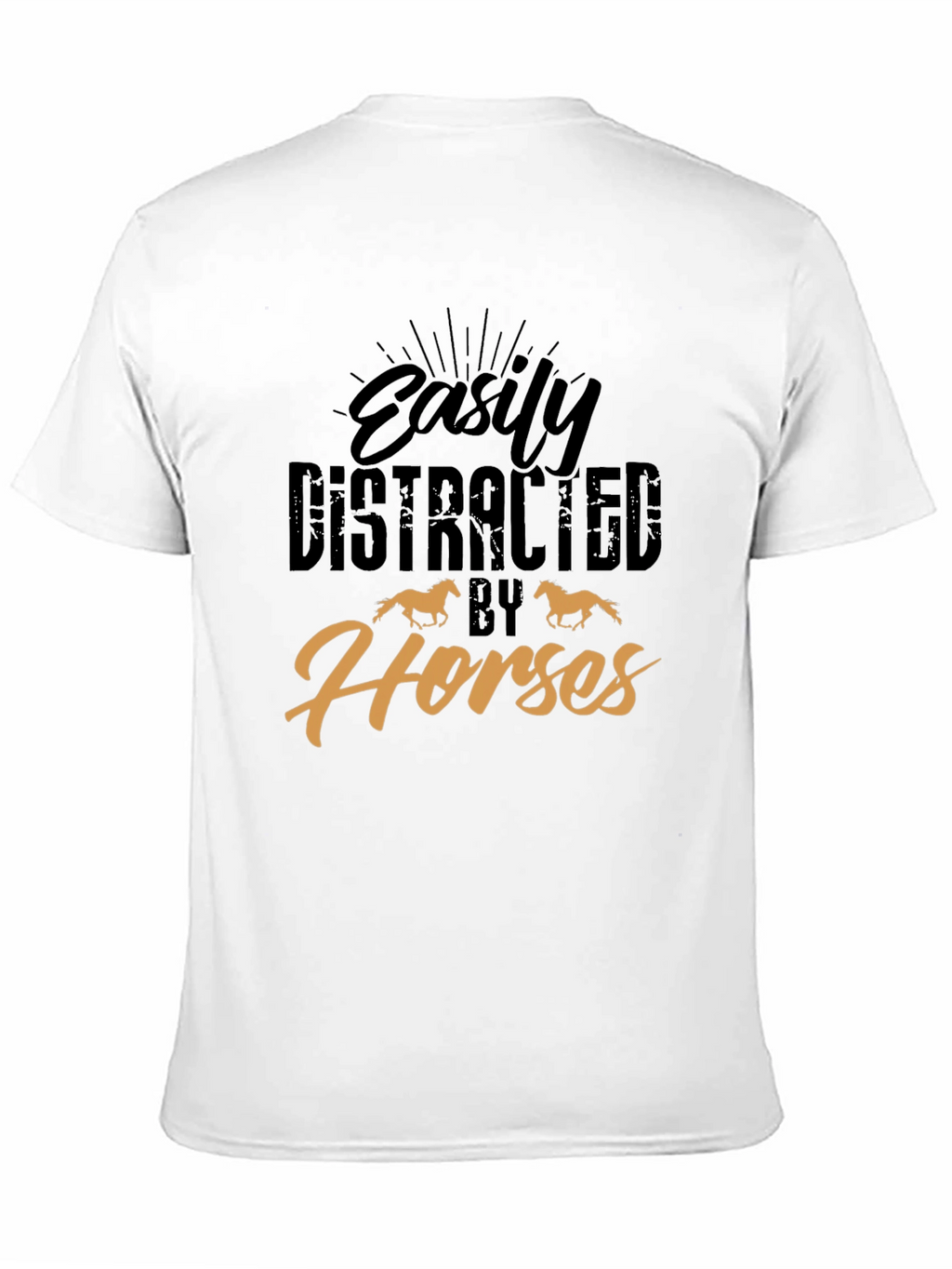 Easily Distracted By Horses Graphic Tee