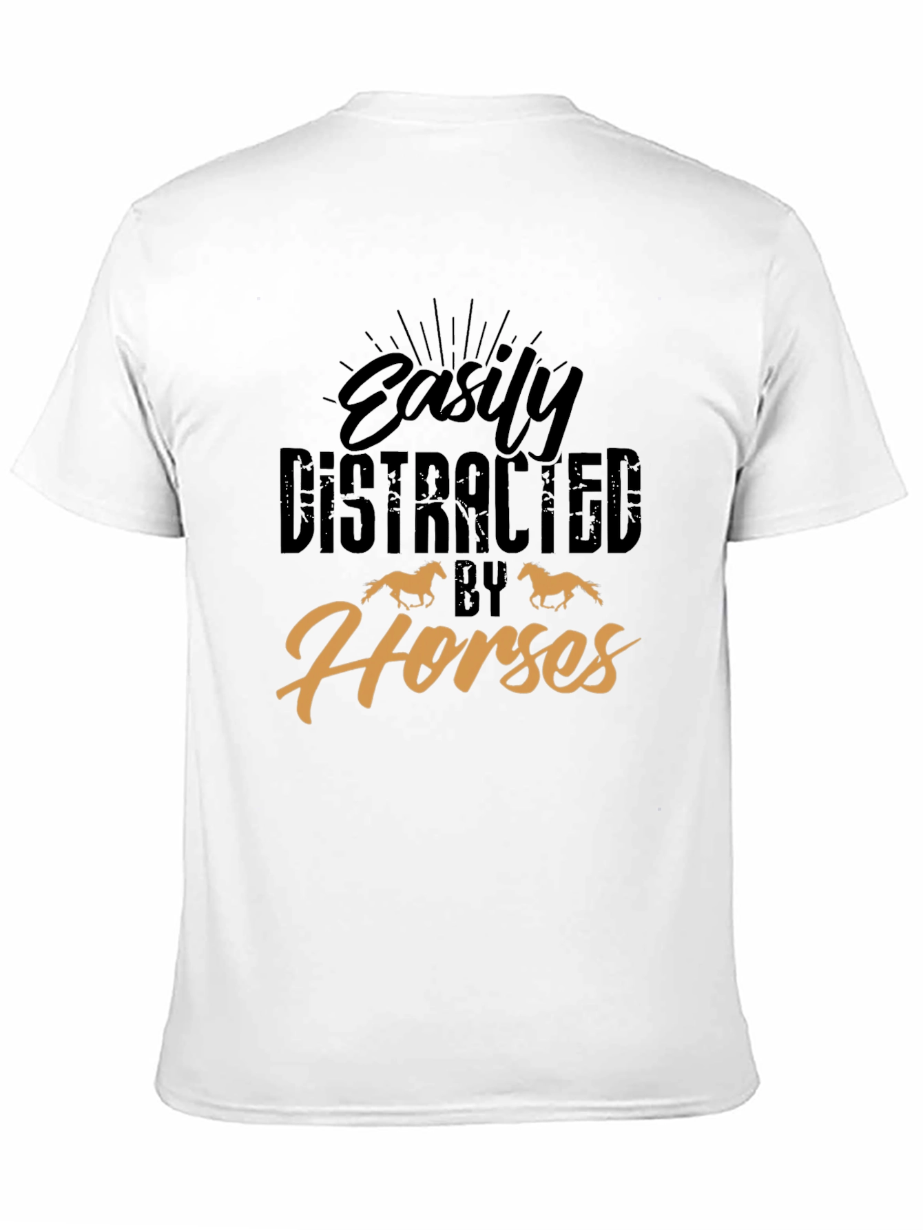 Easily Distracted By Horses Graphic Tee