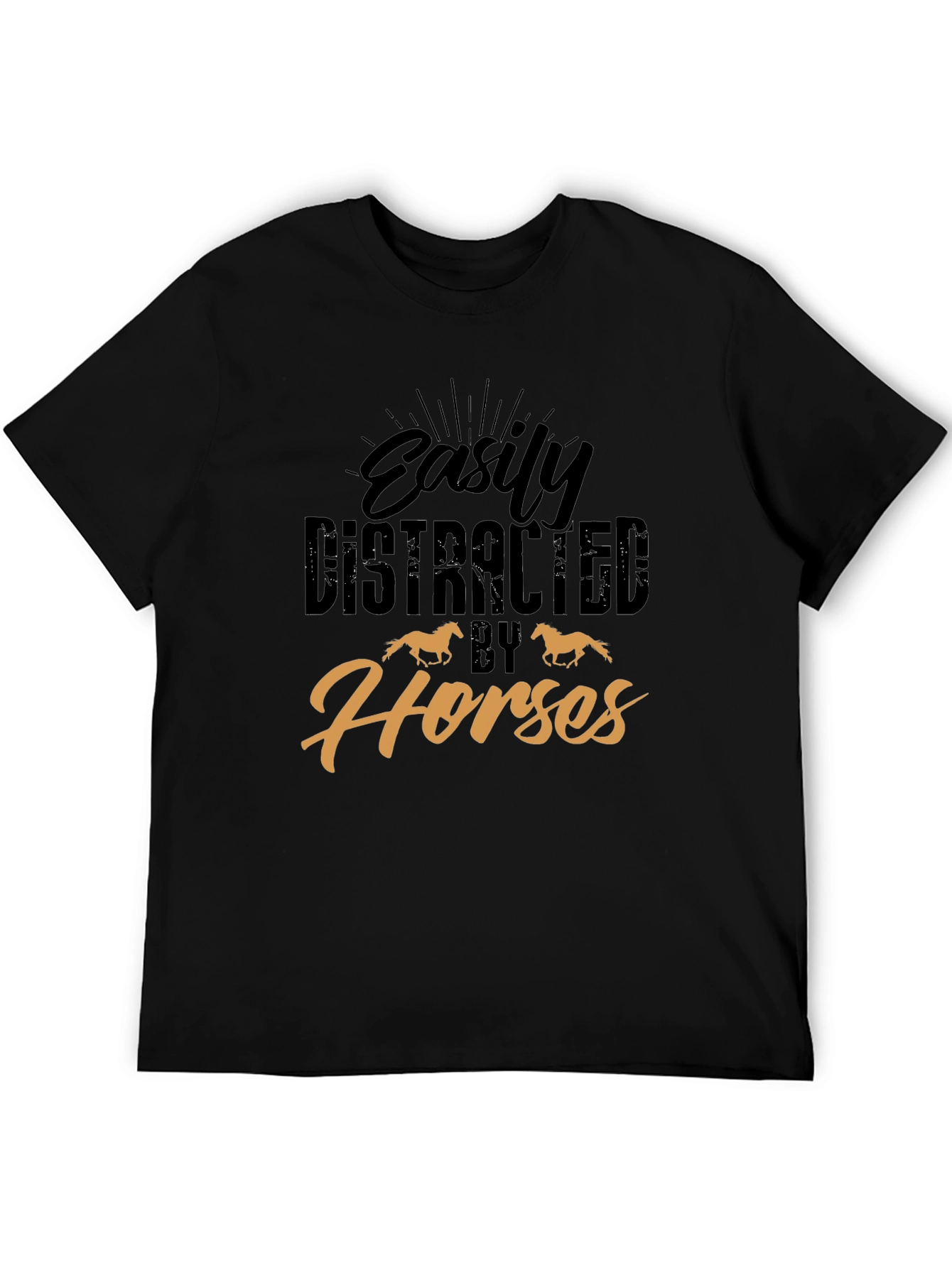 Easily Distracted By Horses Graphic Tee