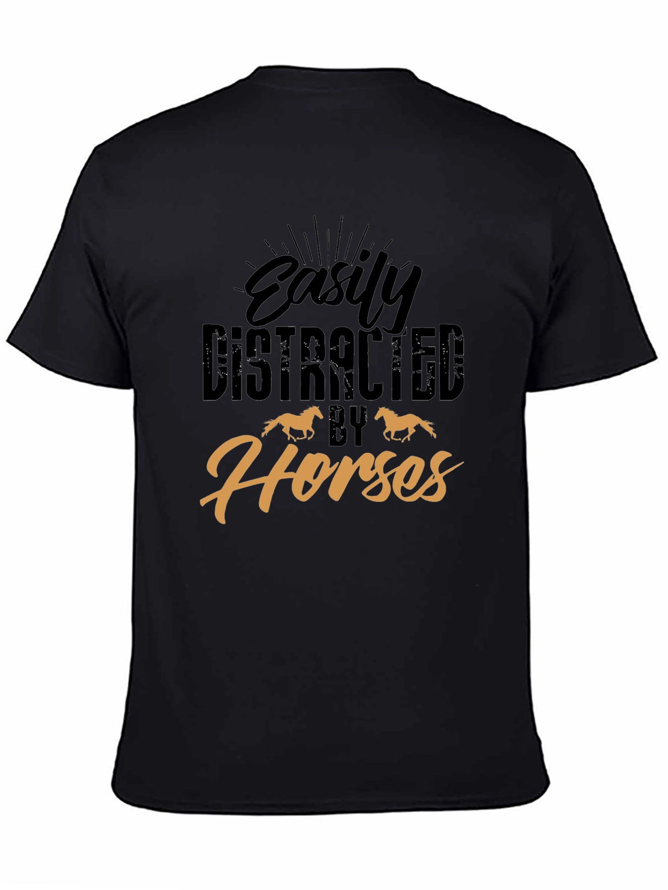 Easily Distracted By Horses Graphic Tee