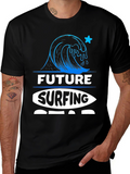 Future Surfing Star Black T-Shirt