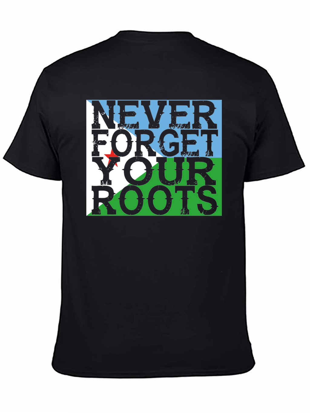 Never Forget Your Roots Flag Graphic Tee