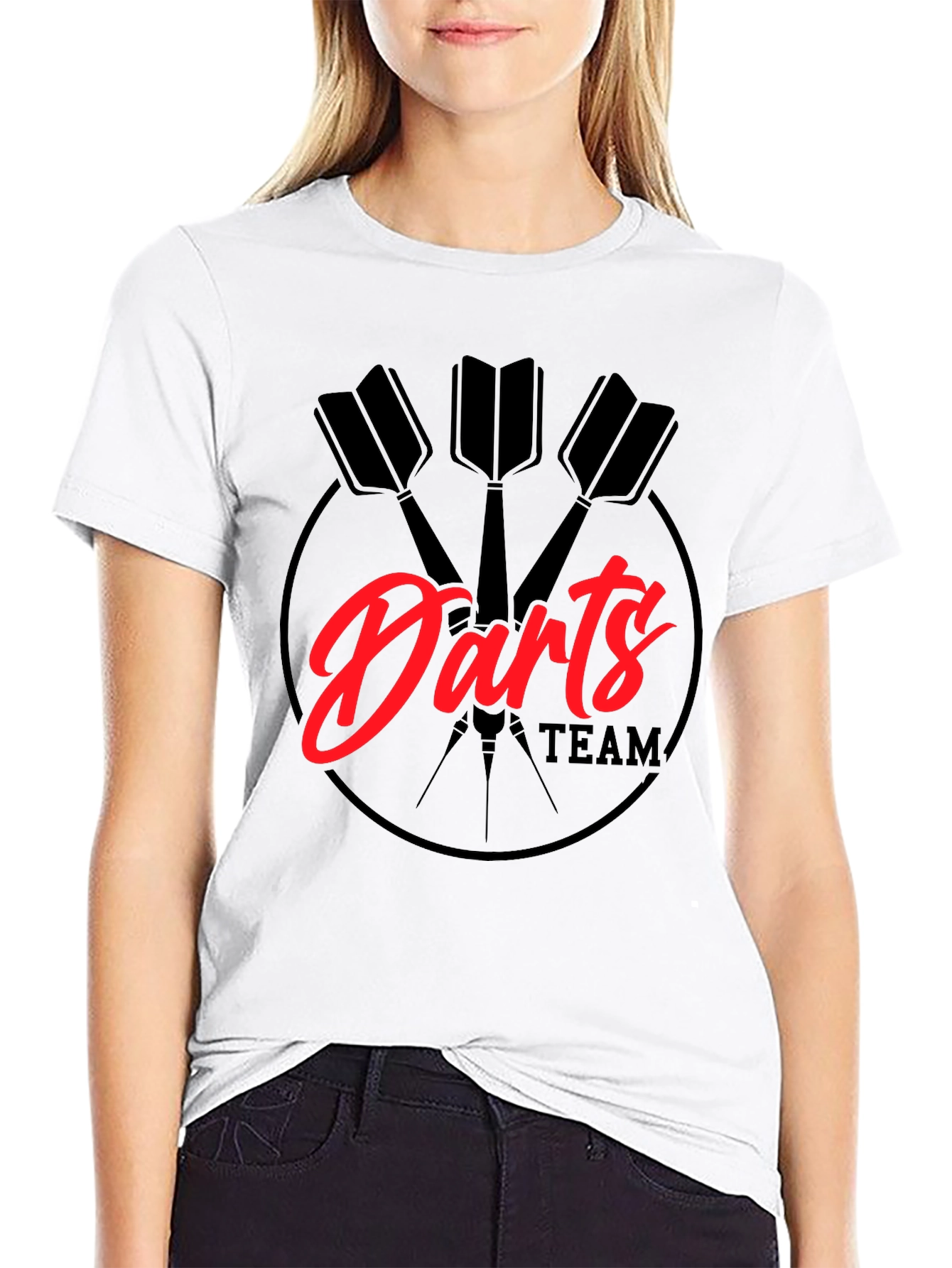 Darts Team Graphic Tee - Black