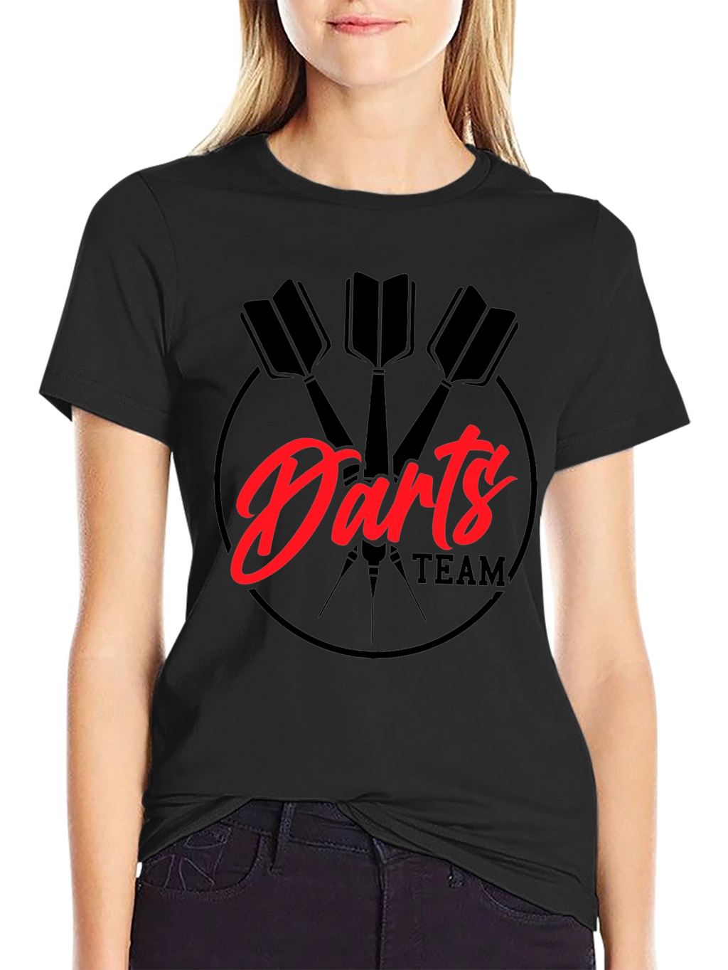 Darts Team Graphic Tee - Black