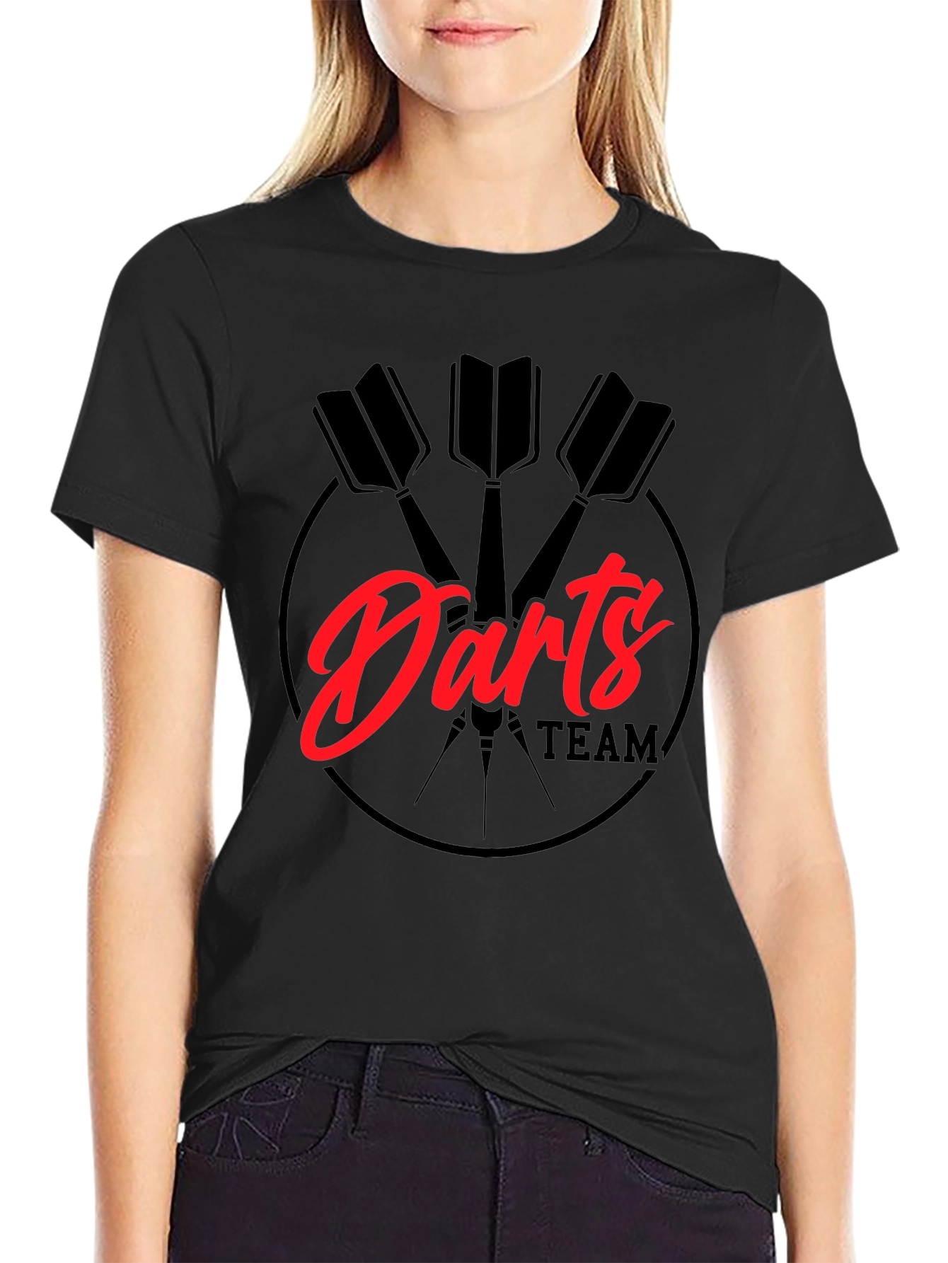 Darts Team Graphic Tee - Black