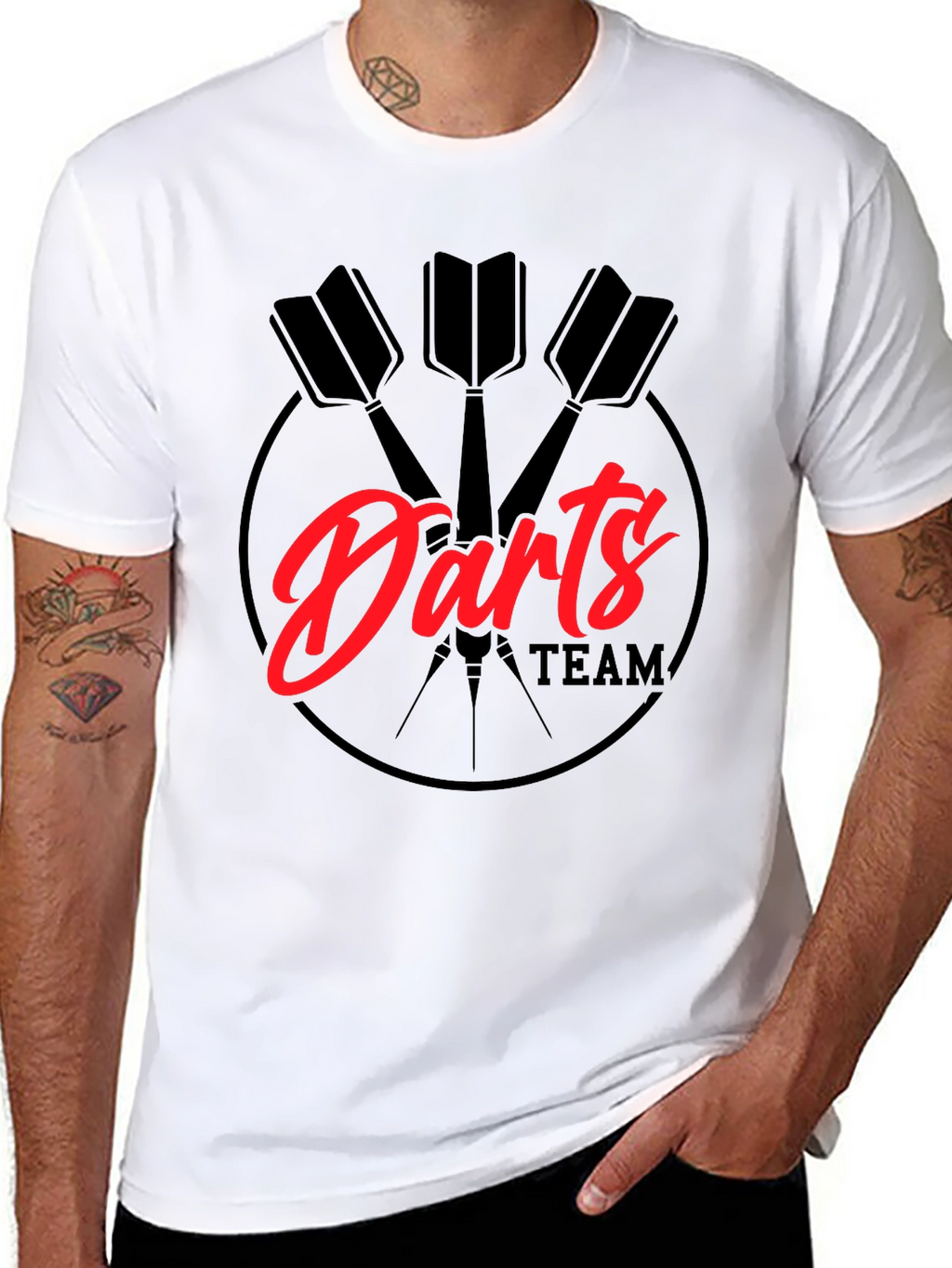 Darts Team Graphic Tee - Black