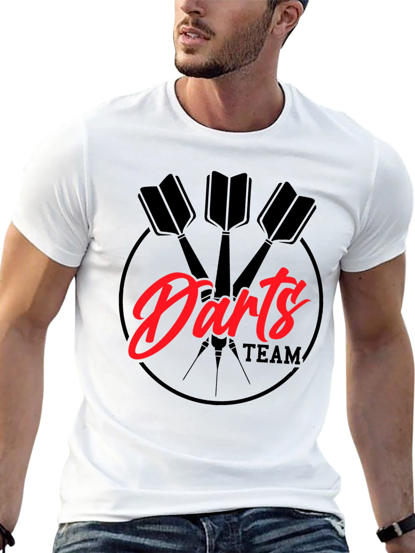 Darts Team Graphic Tee - Black