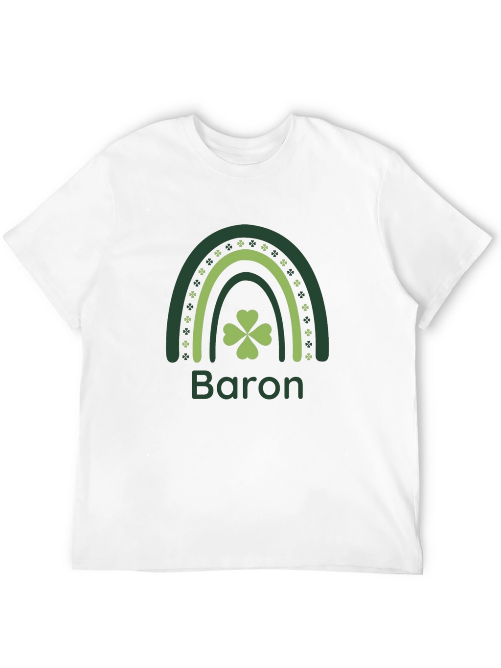 Lucky Shamrock Rainbow Personalized T-Shirt