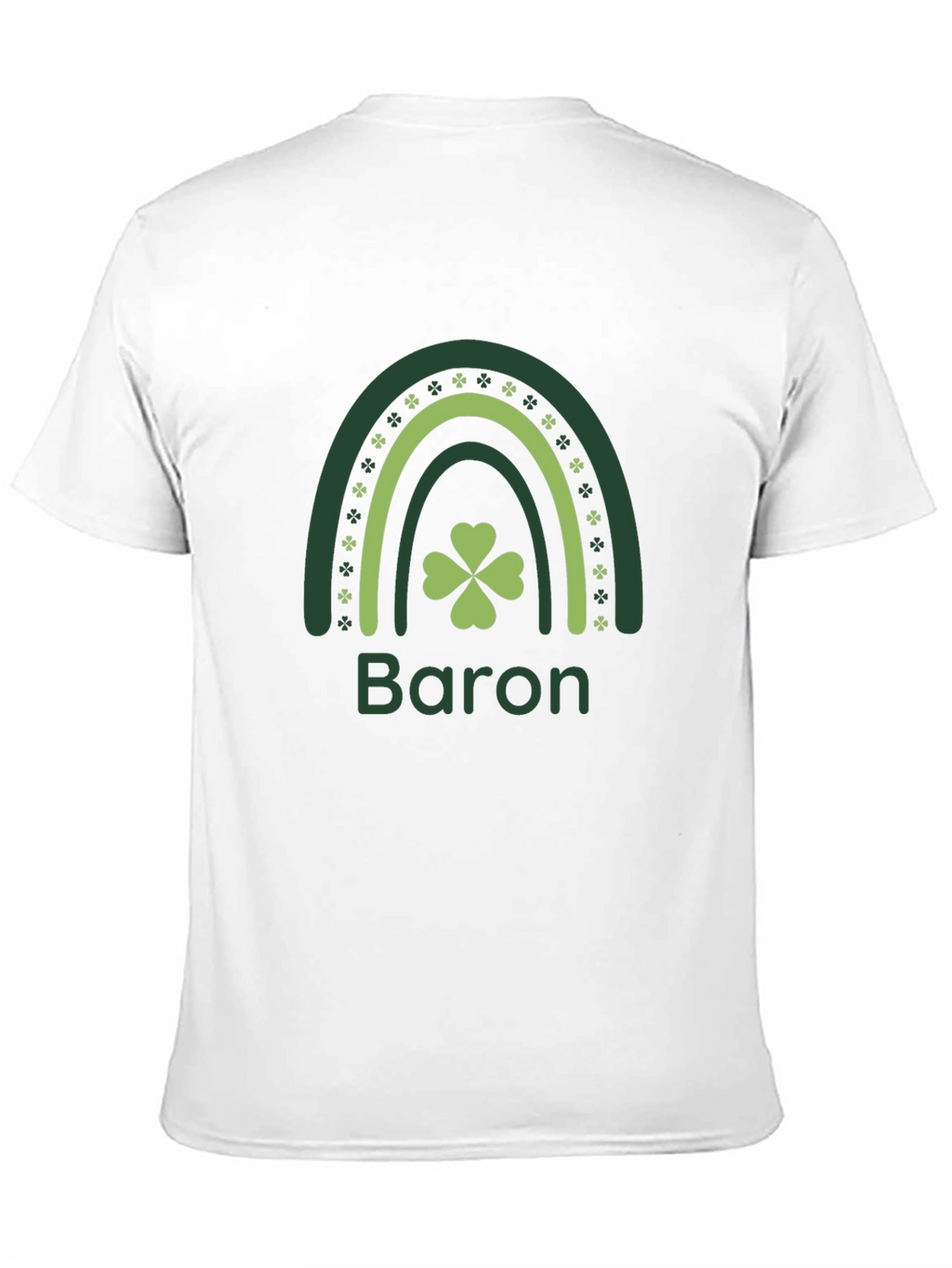Lucky Shamrock Rainbow Personalized T-Shirt