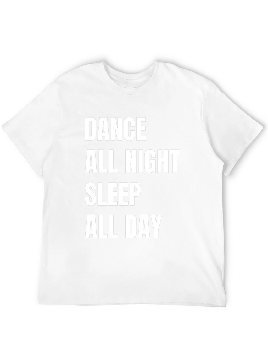 Dance All Night Graphic Tee -  Black Cotton T-Shirt