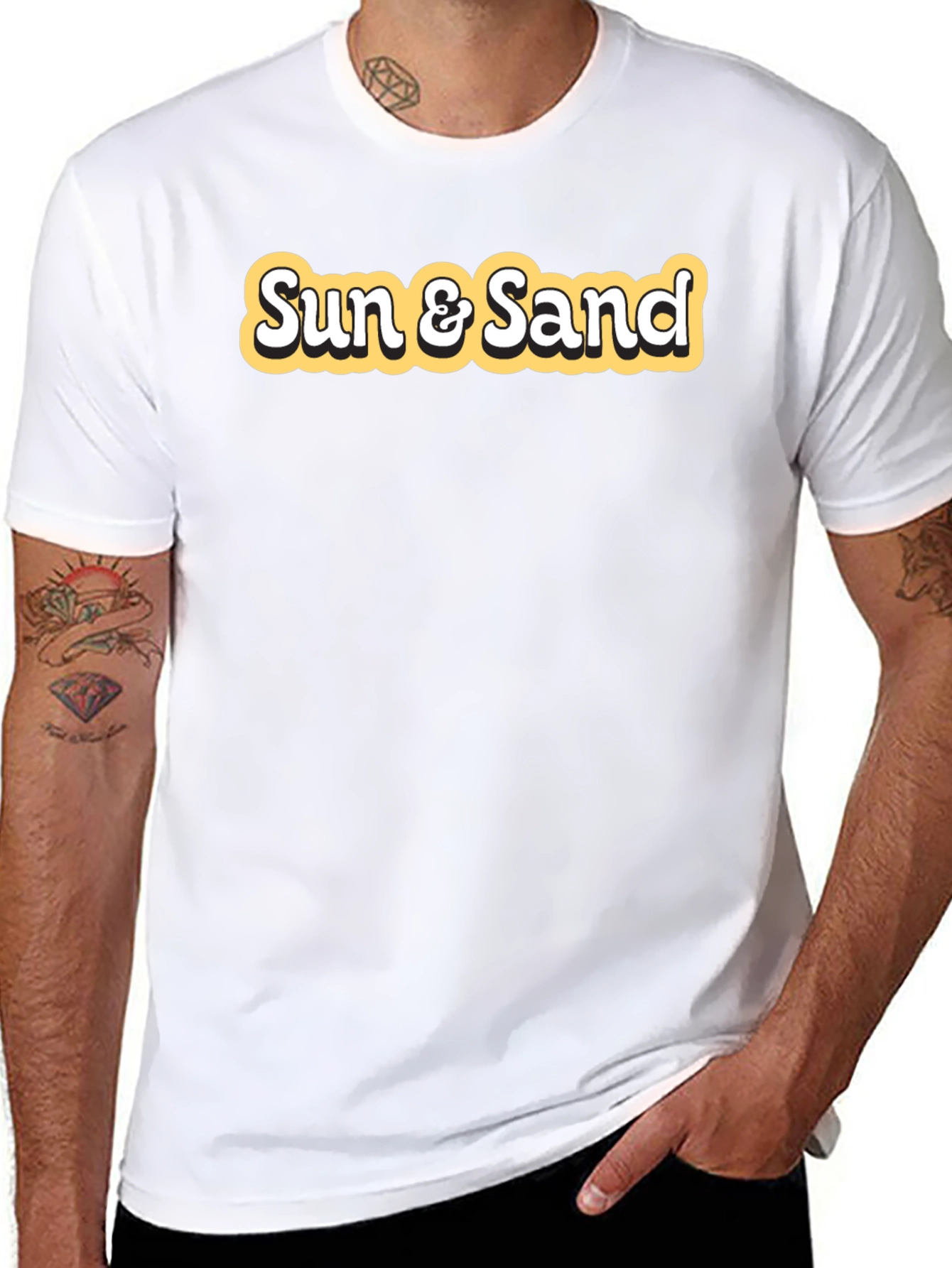 Sun & Sand Graphic Tee - Retro Style