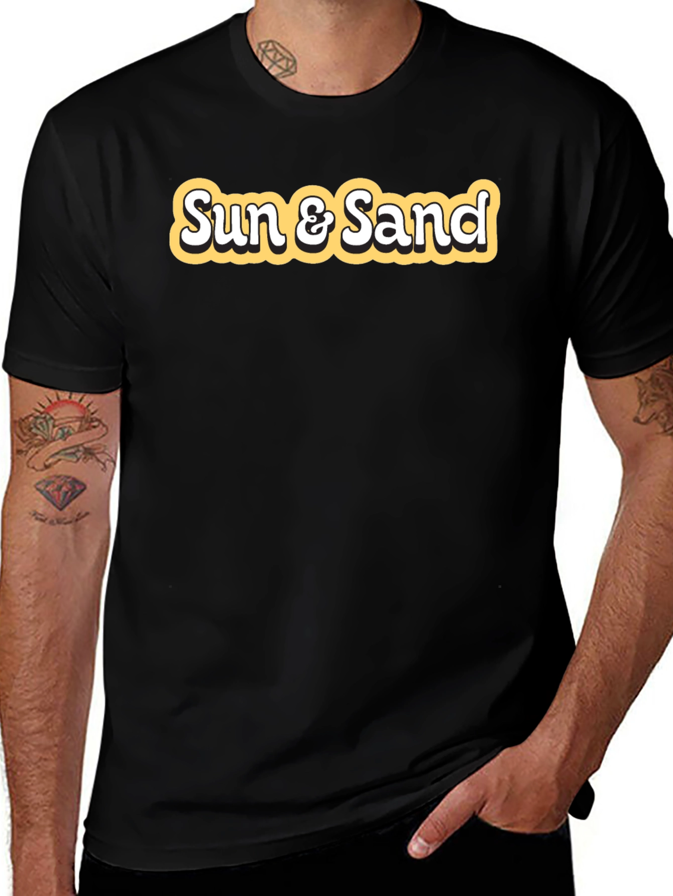 Sun & Sand Graphic Tee - Retro Style