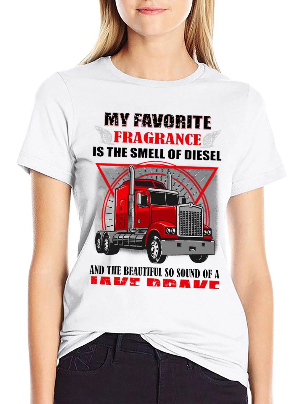 Diesel Smell Trucker T-Shirt - Black