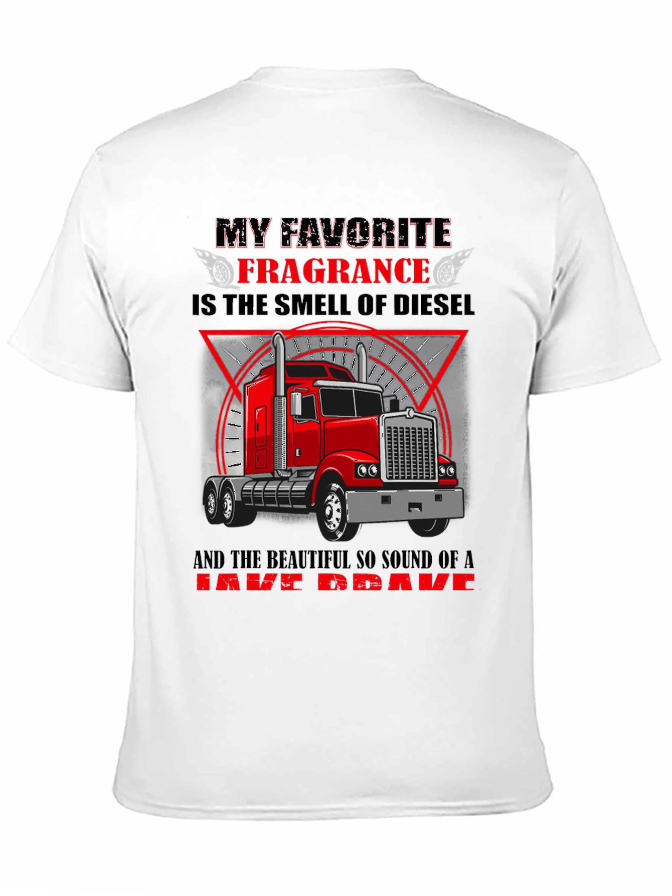 Diesel Smell Trucker T-Shirt - Black