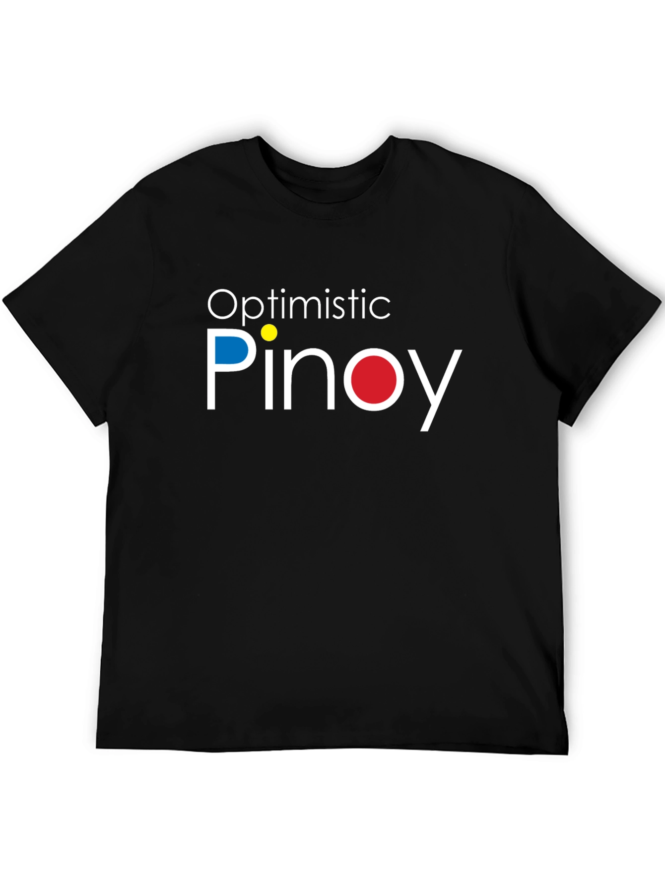 Optimistic Pinoy Graphic T-Shirt - Black
