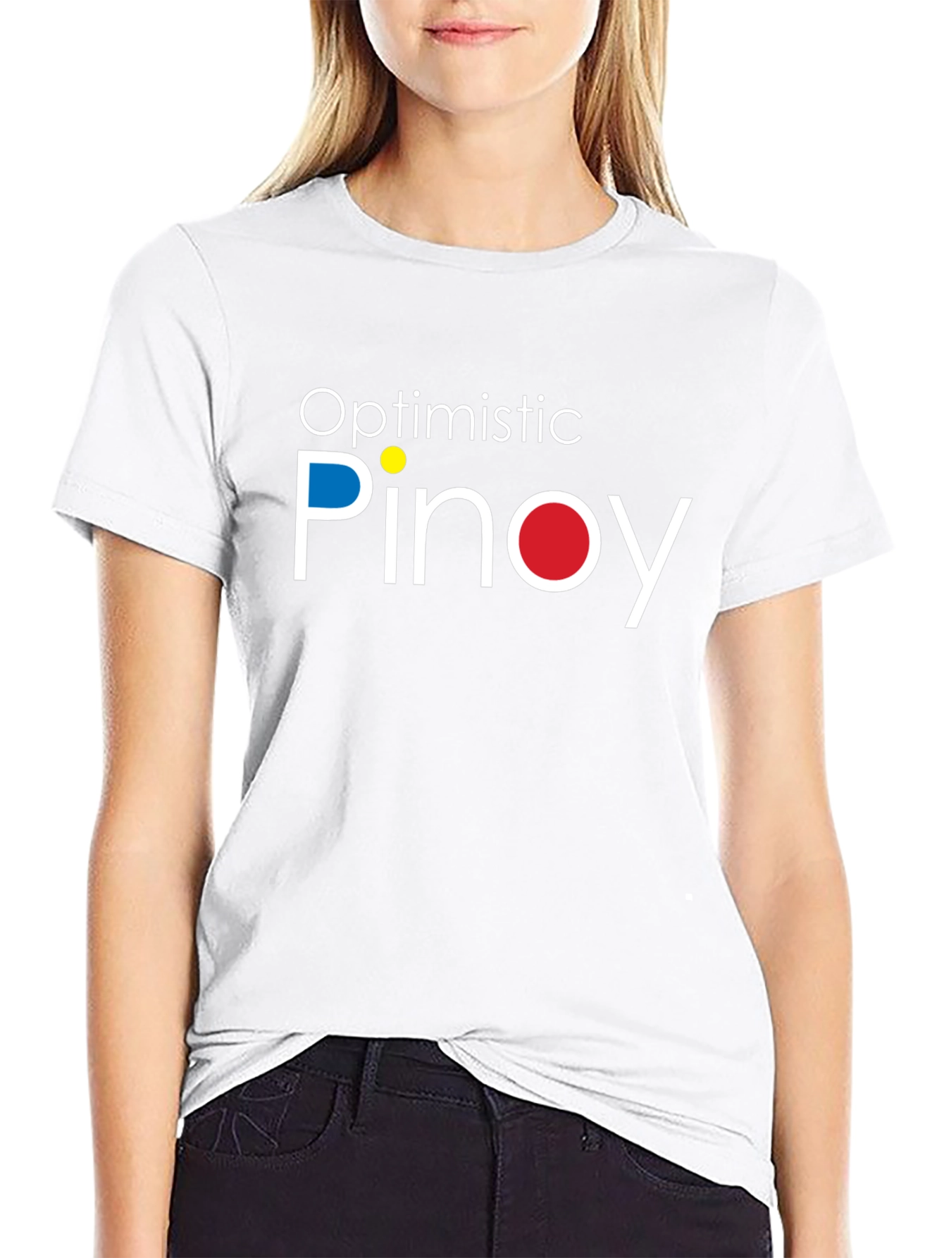Optimistic Pinoy Graphic T-Shirt - Black