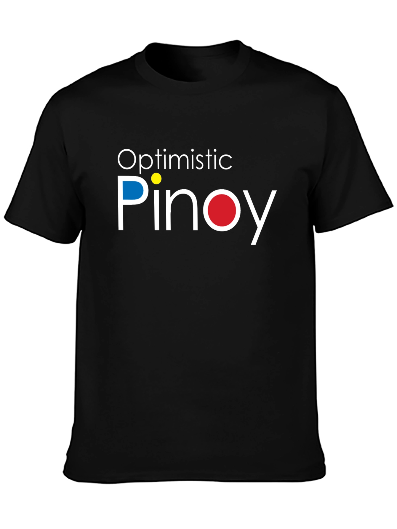Optimistic Pinoy Graphic T-Shirt - Black