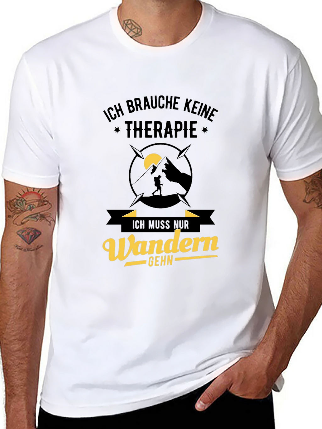 Hiking Therapy T-Shirt - Wanderlust Design
