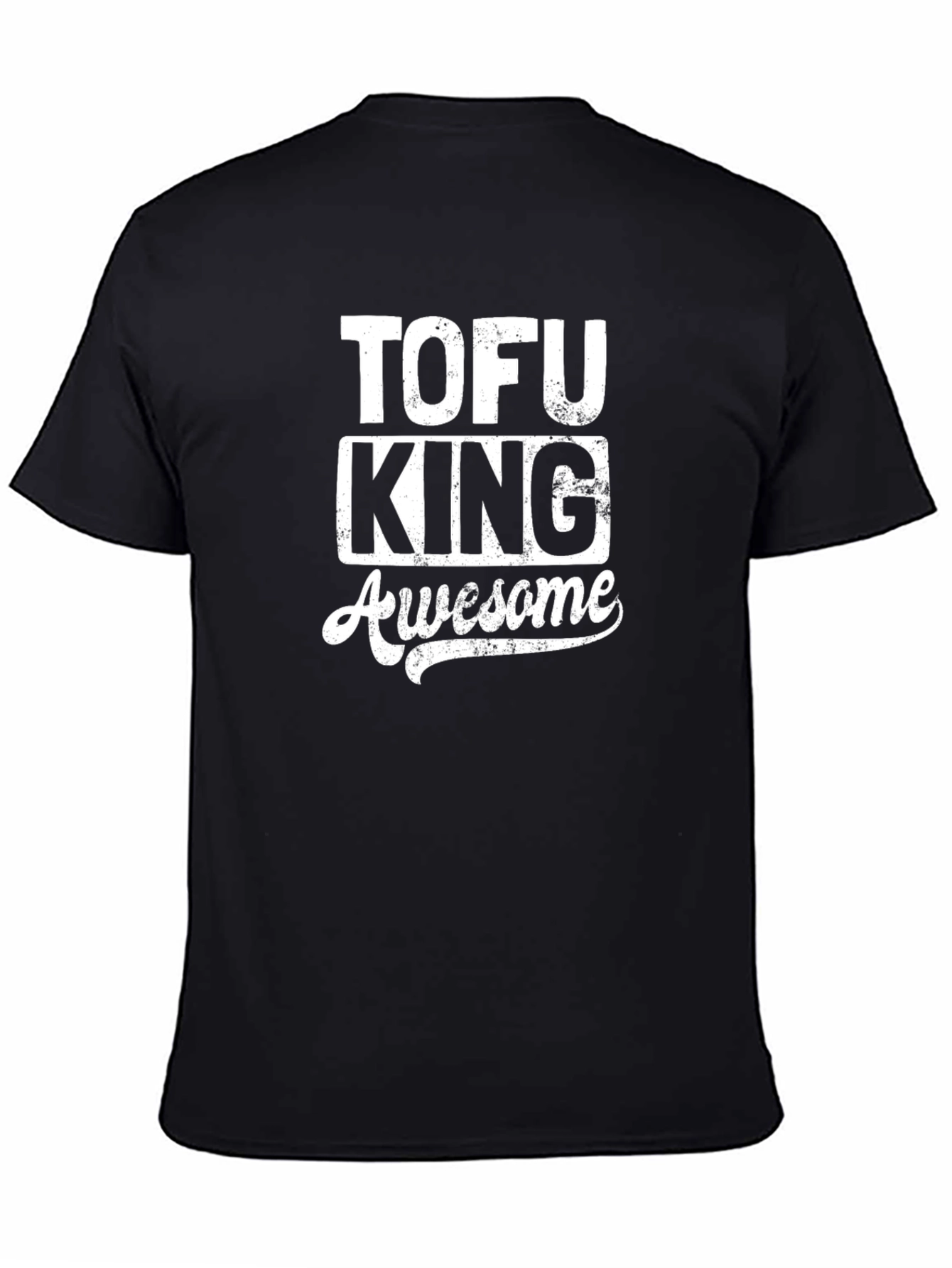 Tofu King Awesome Graphic Tee - Black