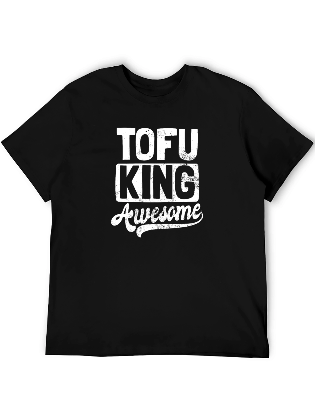 Tofu King Awesome Graphic Tee - Black