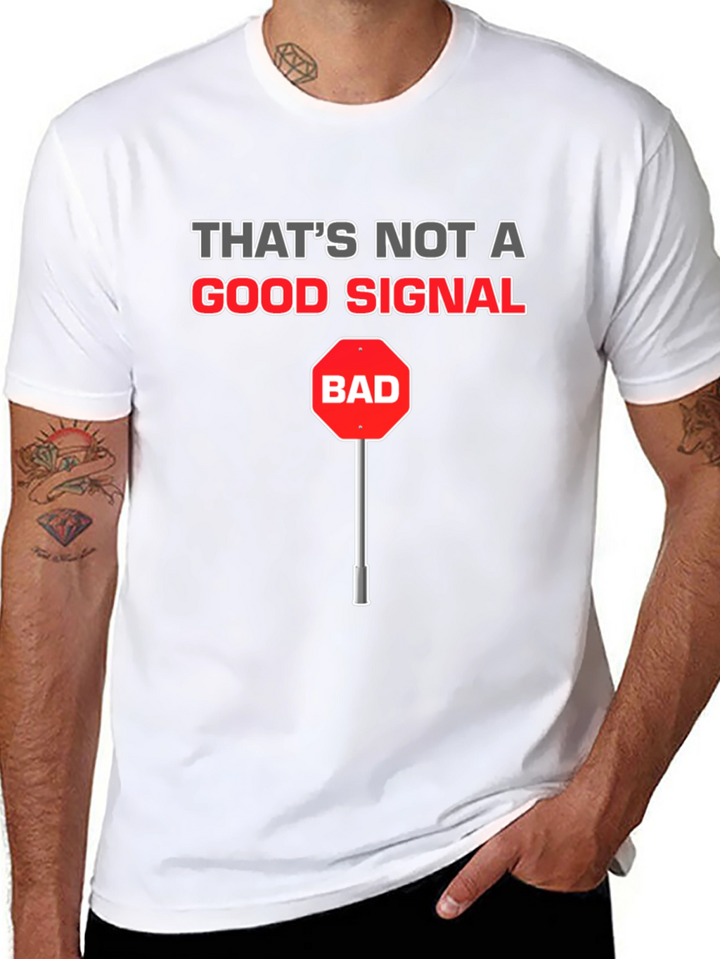 Funny Bad Signal T-Shirt