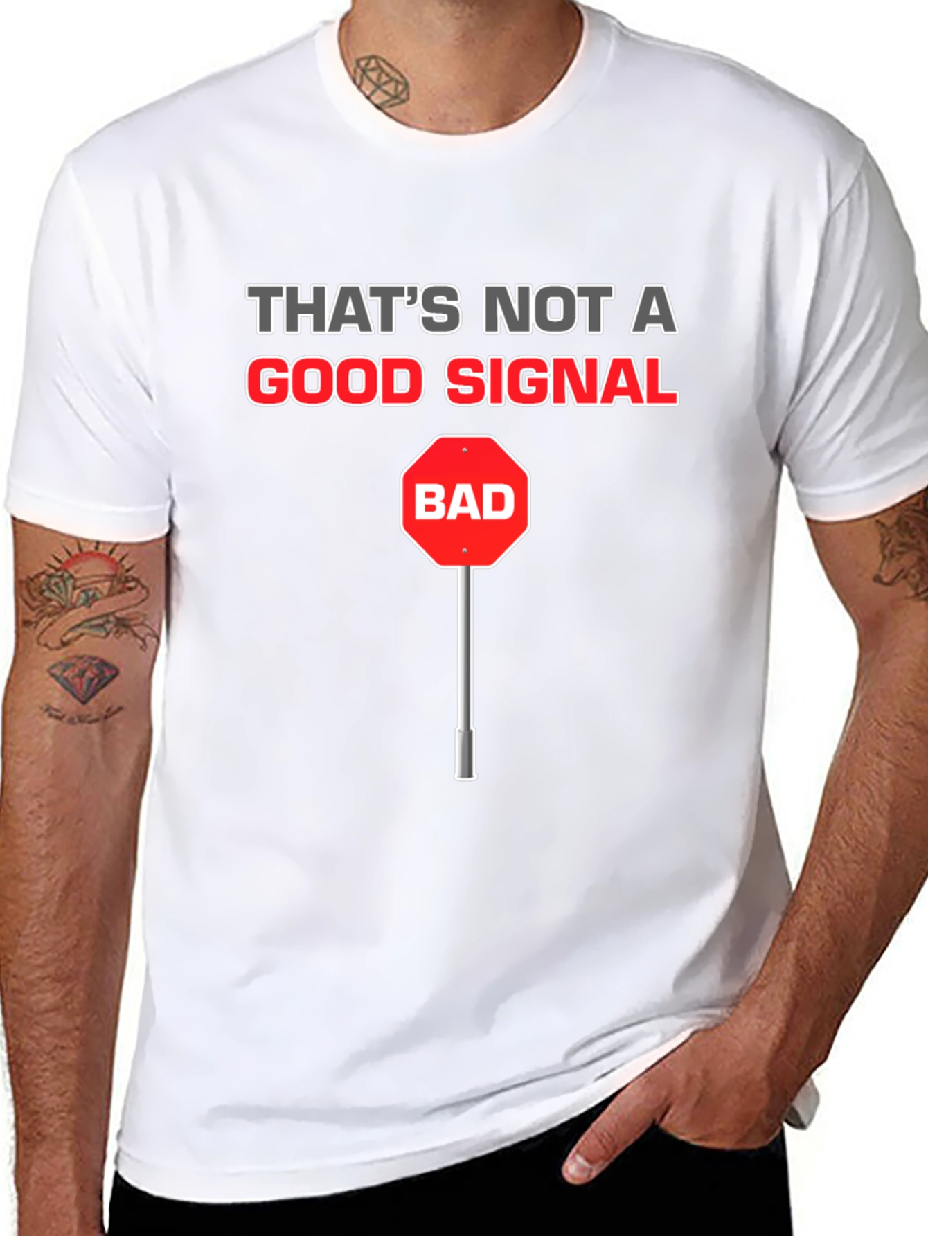 Funny Bad Signal T-Shirt