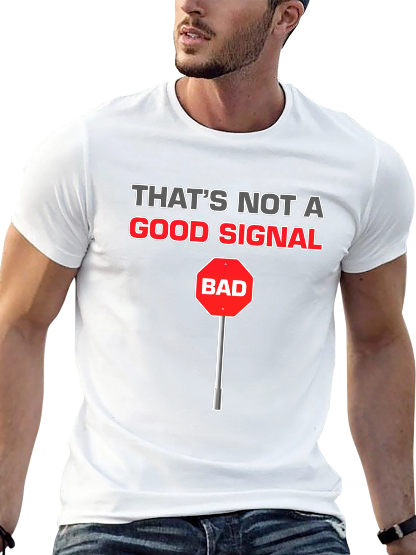 Funny Bad Signal T-Shirt