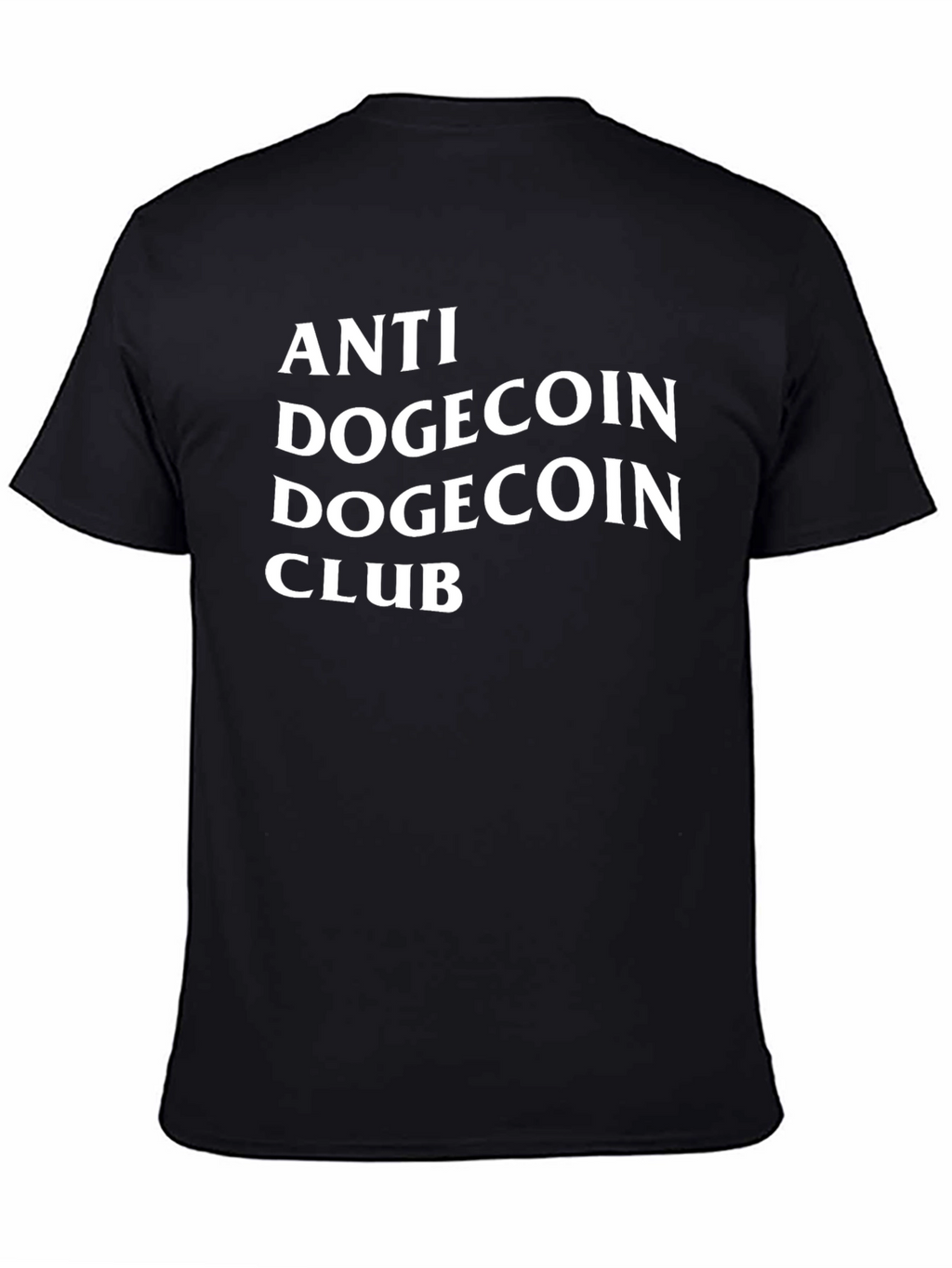 Anti Dogecoin Club Black T-Shirt
