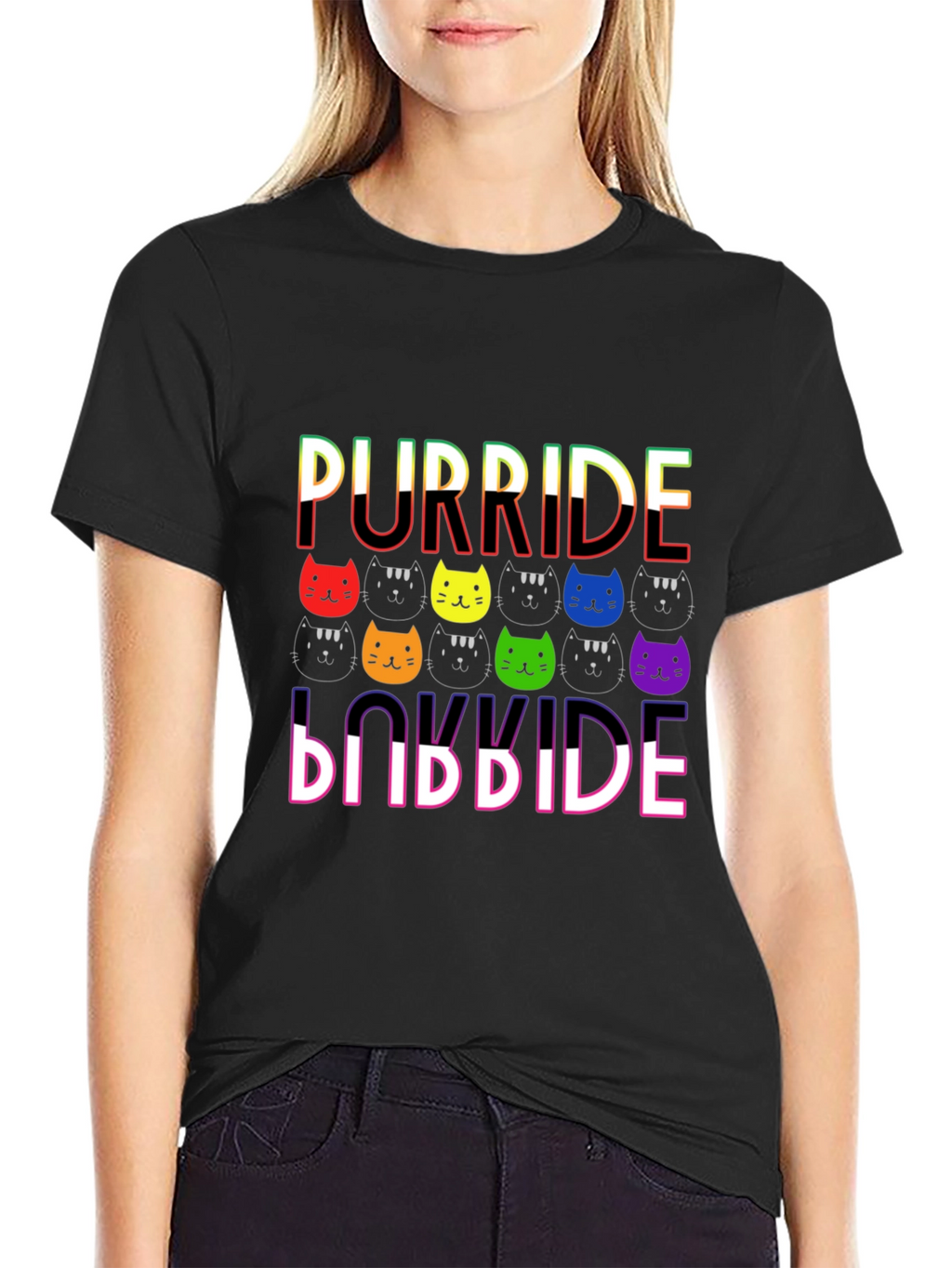 Purride Cat T-Shirt - Pride Rainbow LGBTQ