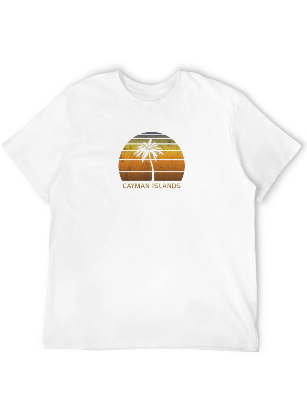 Cayman Islands Palm Sunset T-Shirt - Black