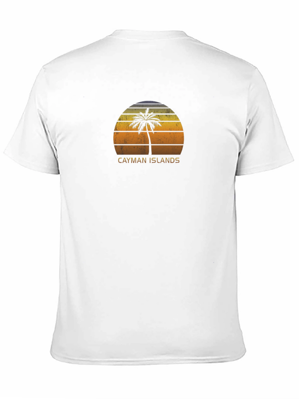 Cayman Islands Palm Sunset T-Shirt - Black