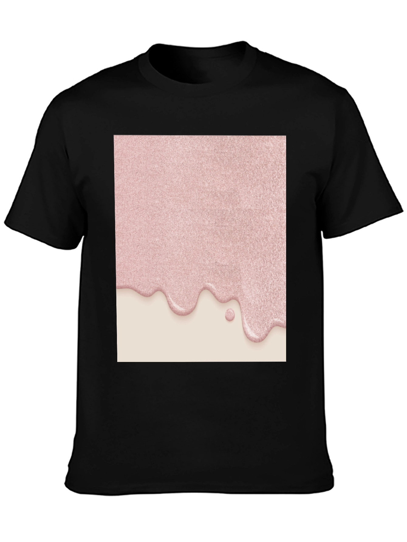 Pink Drip Graphic Tee - Modern Stylish Design