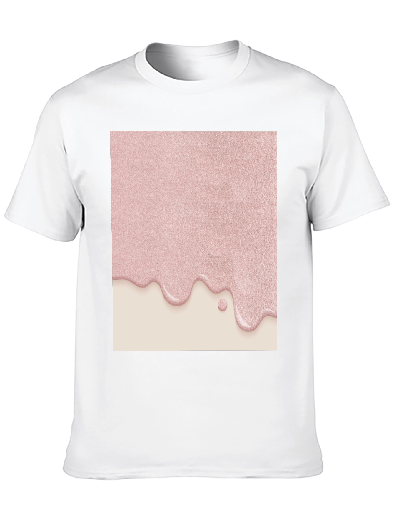 Pink Drip Graphic Tee - Modern Stylish Design