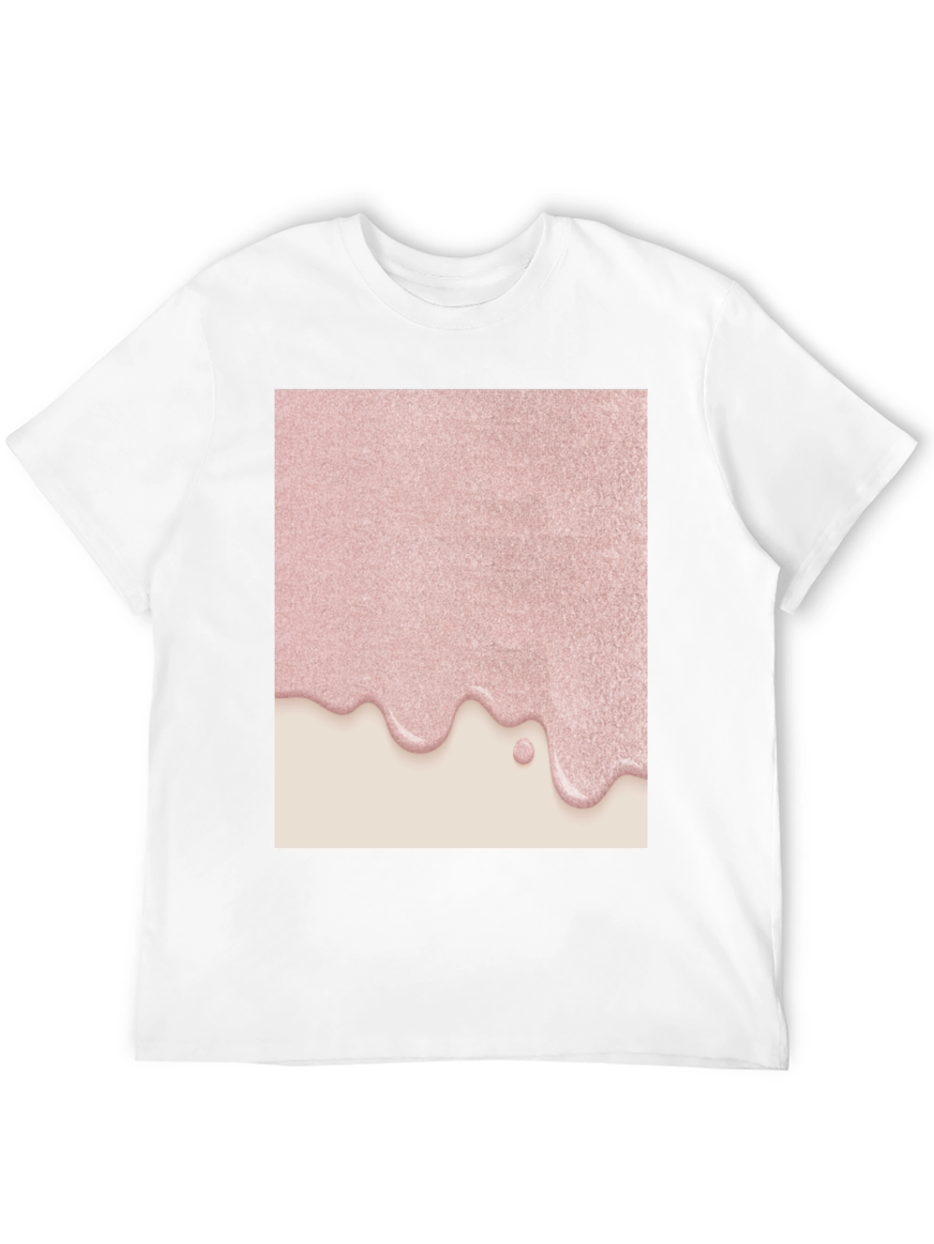 Pink Drip Graphic Tee - Modern Stylish Design
