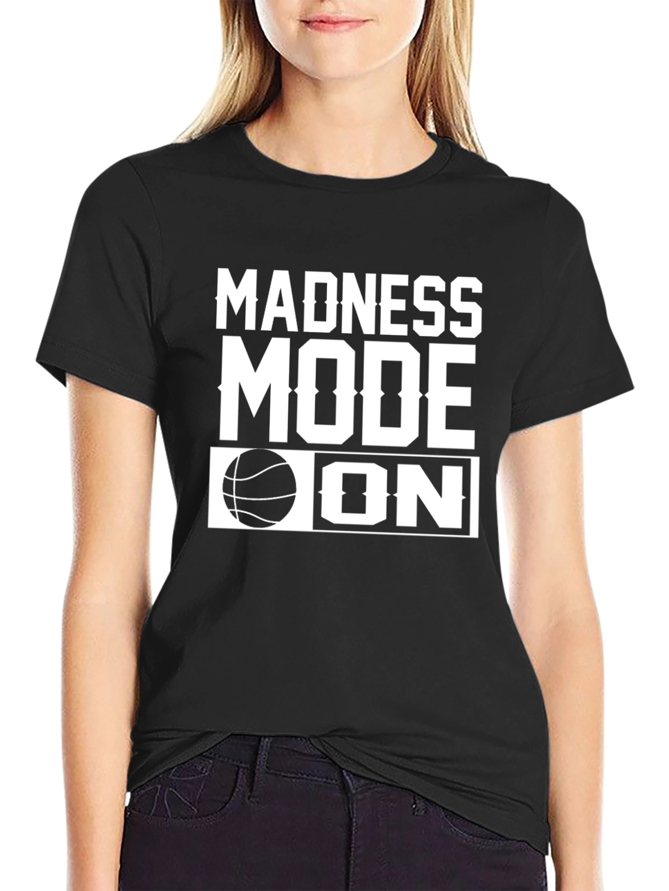 Madness Mode On Basketball Graphic Tee