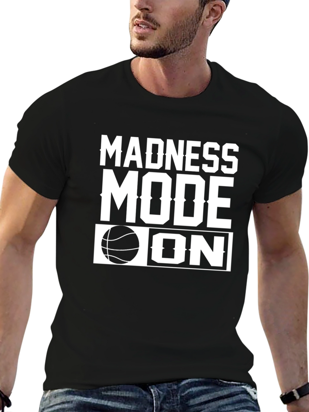 Madness Mode On Basketball Graphic Tee