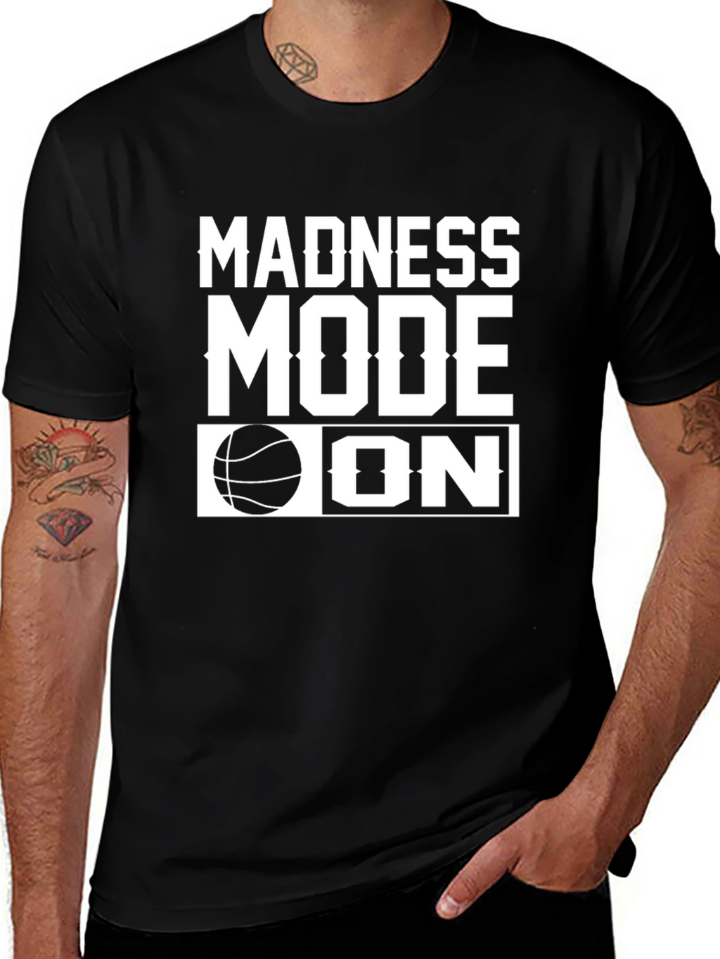 Madness Mode On Basketball Graphic Tee