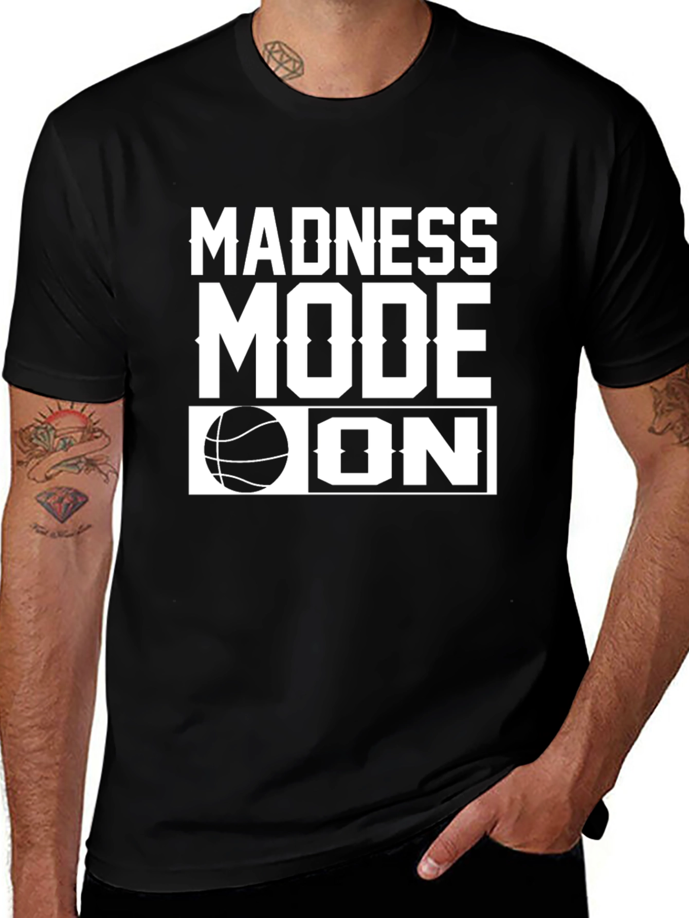 Madness Mode On Basketball Graphic Tee