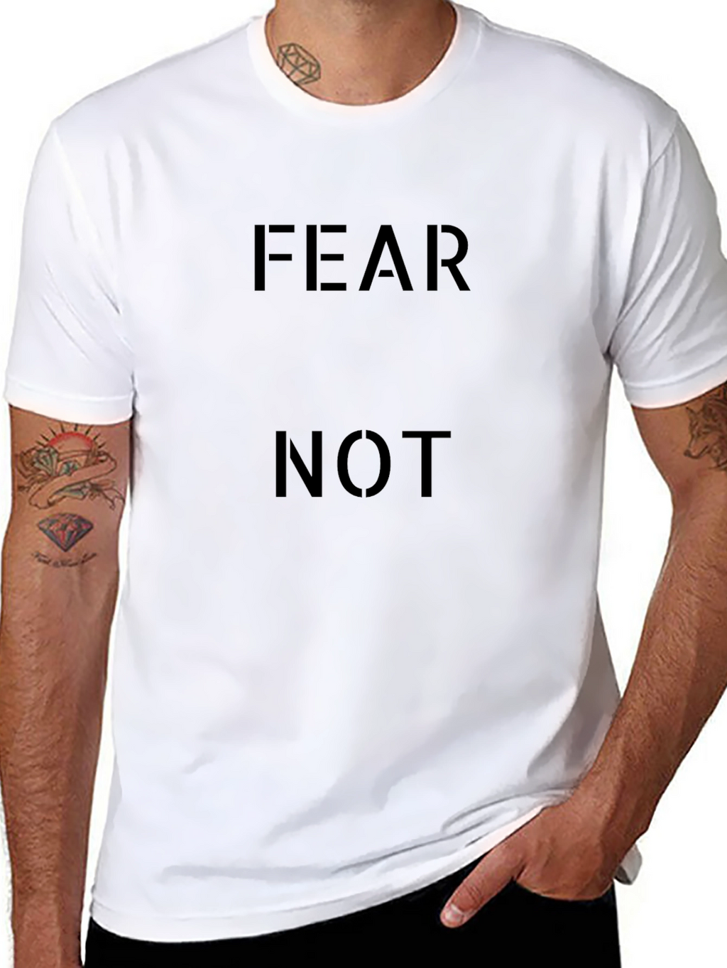 Fear Not Graphic Tee - Classic Black T-Shirt