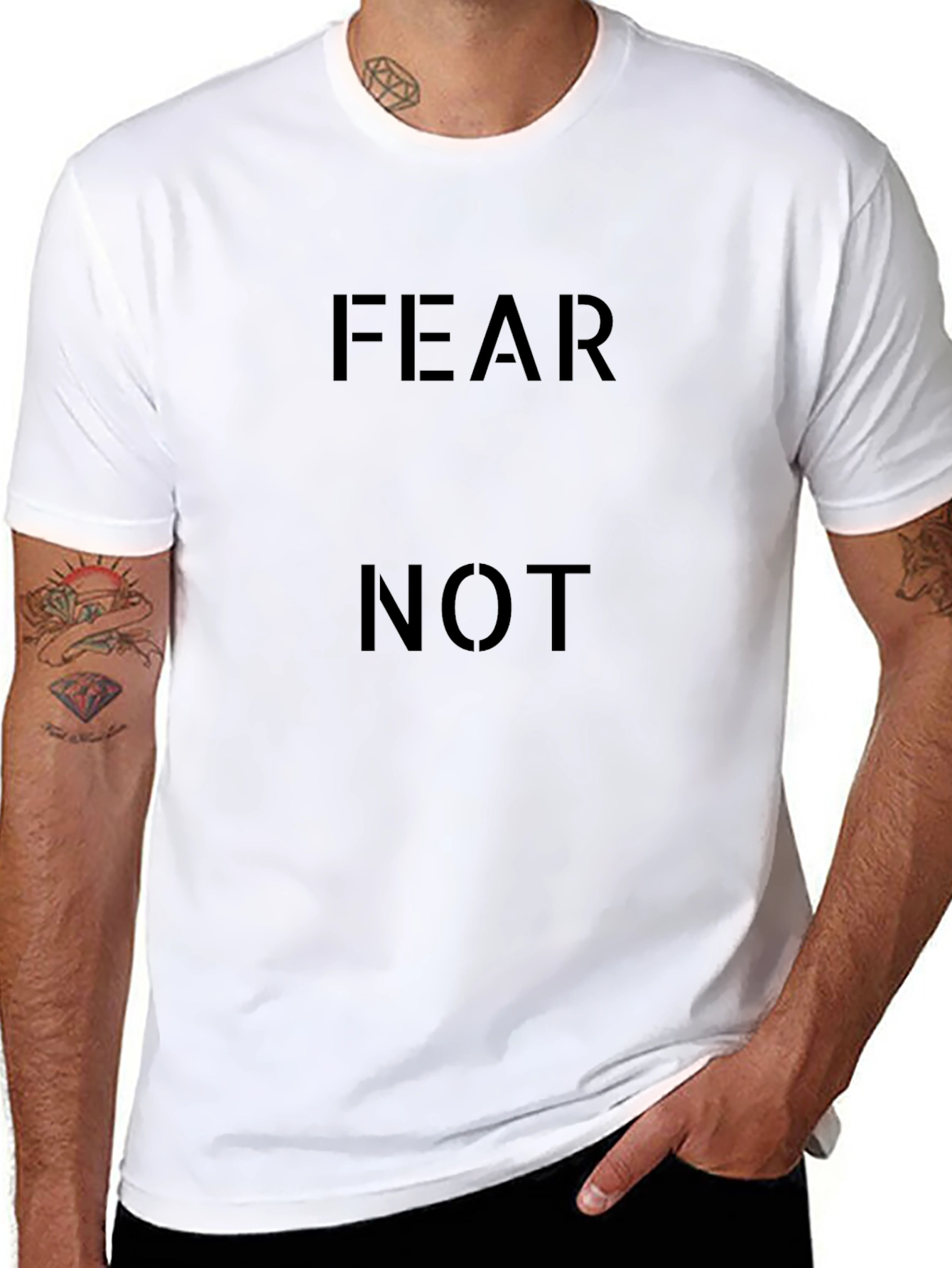 Fear Not Graphic Tee - Classic Black T-Shirt