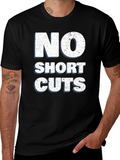 No Shortcuts Graphic Tee - Mens Black T-Shirt