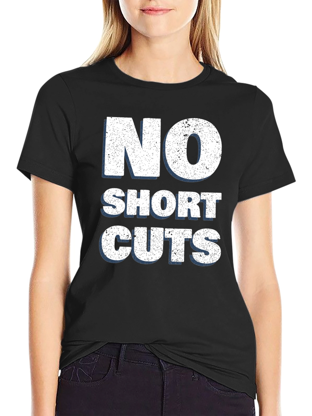 No Shortcuts Graphic Tee - Mens Black T-Shirt