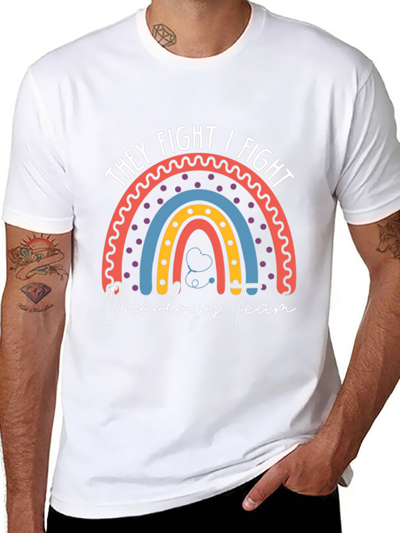 They Fight I Fight Oncology Team T-Shirt