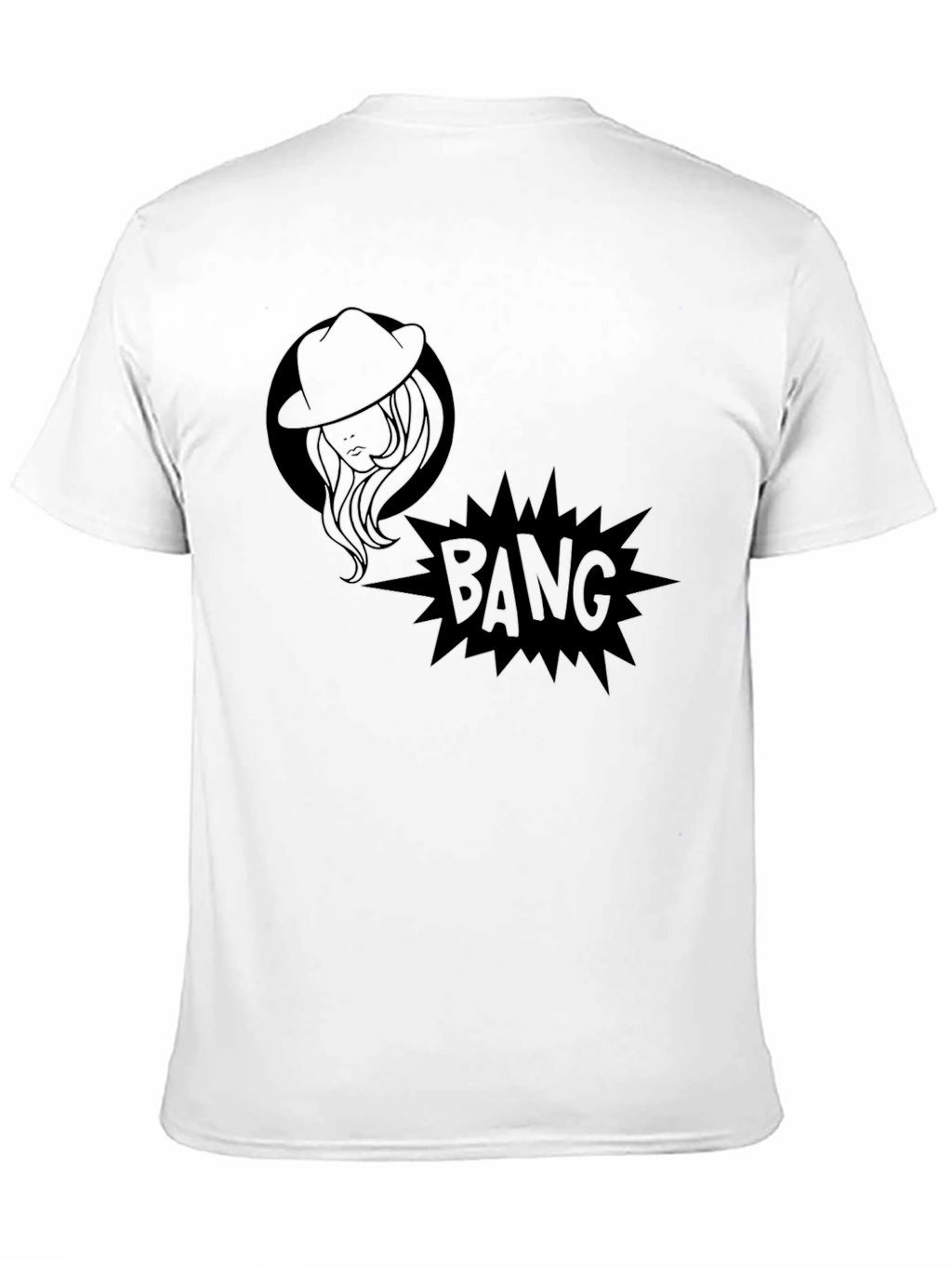 Bang! Graphic Print Black T-Shirt